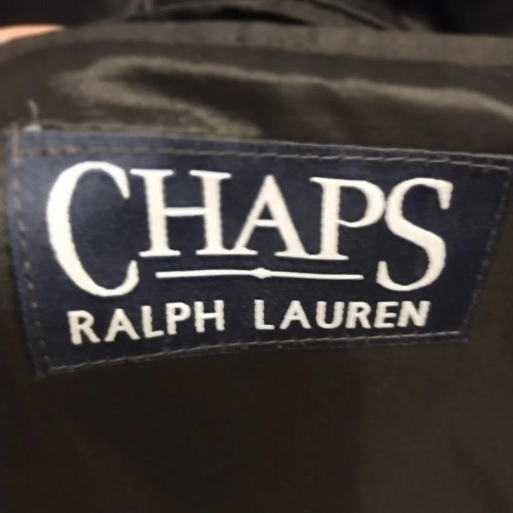 Chaps Ralph Lauren Men's Dark Gray Pinstripe Blazer - Classic Tailored Jacket